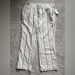 Westbound Beige Striped pants